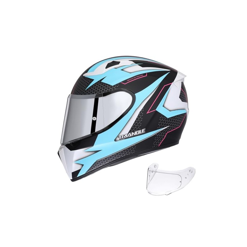 TRIANGLE Motorcycle Helmets Full Face Helmet for Adult Men with