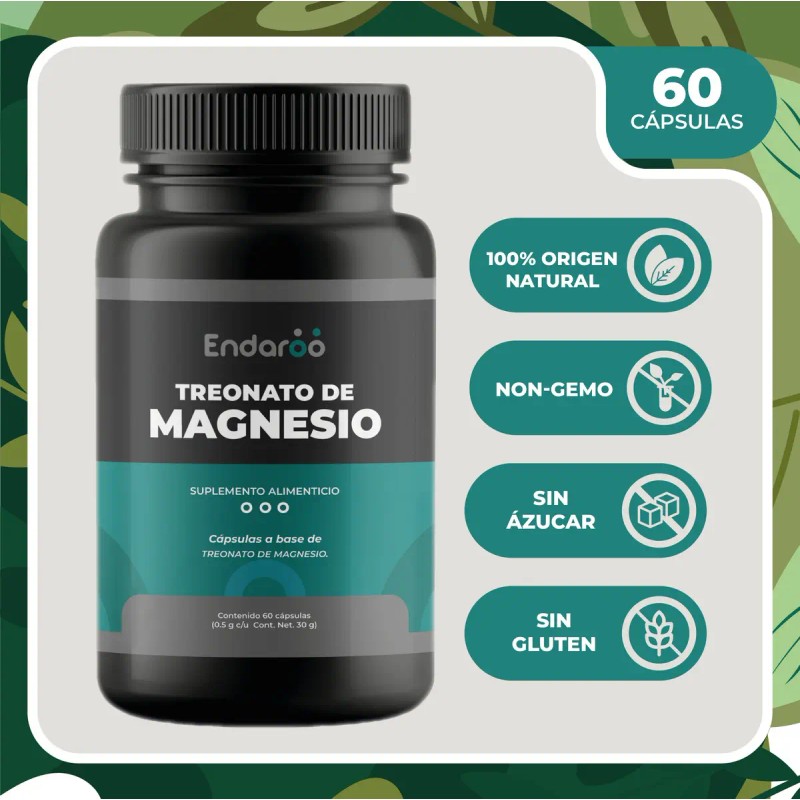 Treonato Magnesio 500 Cápsulas