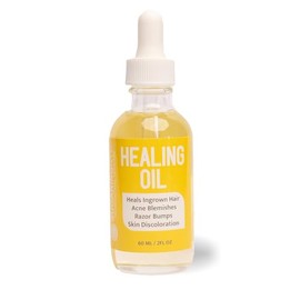 Sugaring NYC Healing Oil after Sugaring Heals Ingrown Hairs, Acne Blemishes. Razor Bumps and Skin Discoloration.