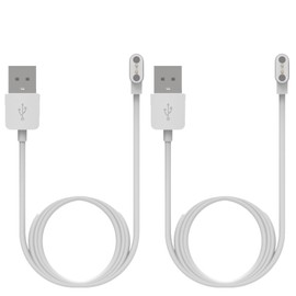FitTurn [2 Pack Charger Compatible with TOZO S3 Charger Charging Cable Charger USB Replacement Charging Clip 60cm -White