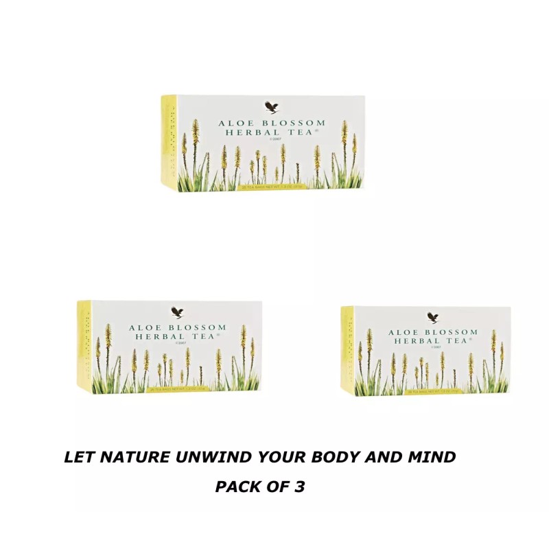 Forever 3 boxes Forever Aloe Blossom Herbal Tea (25 bags