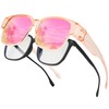 BIRCEN Polarized Fit Over Sunglasses: Wear Over Glasses Sunglasses Wrap