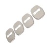4PCS Door Lock Striker Cover Stainless Steel Strong Protection Replacement