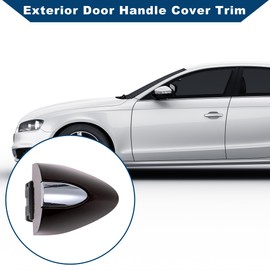 Hihaha Front Right Exterior Door Handle Cover for Buick LaCrosse 2017-2019 for Buick Enclave 2020-2022 No.13597113 Lock Bezel Cover Cap Brown