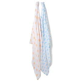 Lovjoy 100% Cotton Muslin Swaddle Blanket Indian Pattern 120 x 120 cm