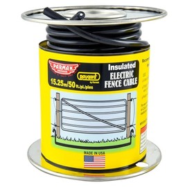 Baygard 693 12G 49.2 ft. Underground Insulated Electric Fence Cable, Black