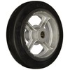 Wesco 150120 8" Diameter Cast Iron Center Moldon Rubber Wheel,