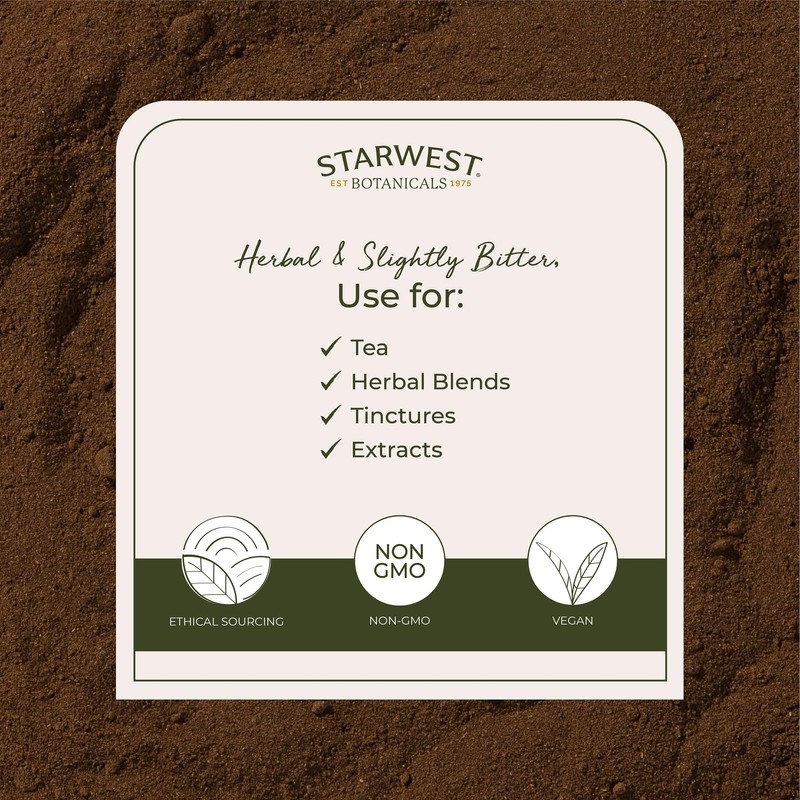 Starwest Botanicals Rhubarb Root Powder Organic - Dried Herb for