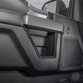 Xtreme trux Carbon Fiber Door Handle Bezel Cover Trim Molding Set For 17-22 Ford F250 F350