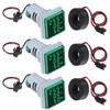 XIITIA 3pcs 3 in 1 60-500V 0-100A AC Digital Ammeter