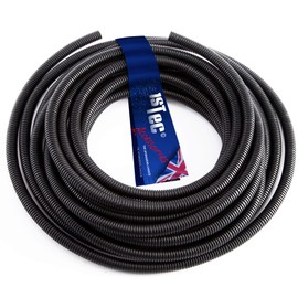 1STec 1.5m 20mm External 14mm Internal Underground Cable Conduit Ducting Hose Pipe Channel for TV Coax, Electric Wire, Garden Lights, Fish Pond Low Voltage Pumps, Power Socket Lead Burial 1.5 Metre