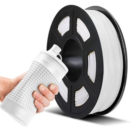 JAYO TPU Flexible Filament 1.75mm, 3D Printer Filament, Dimensional Accuracy +/- 0.03 mm, 0.5KG Spool, 1.75 mm, TPU White