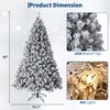 7.5FT Artificial Christmas Tree with Lights, Pre-Lit Tree, Built-in 900