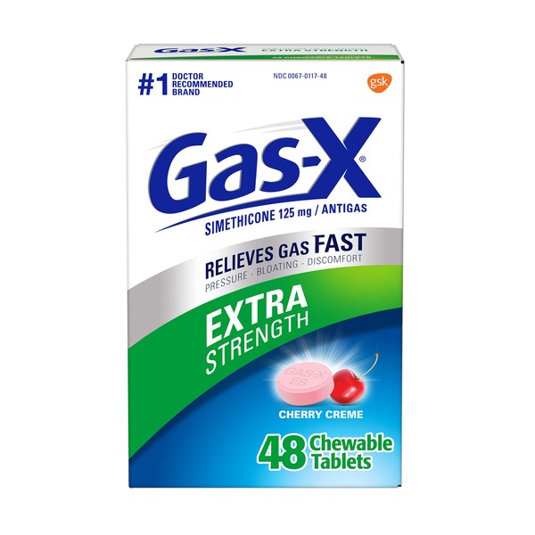 Gas-X Extra Strength Chewables, 48 each (Pack of 4)