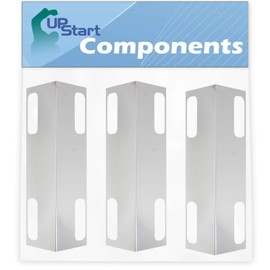 3-Pack BBQ Grill Heat Shield Plate Tent Replacement Parts for Ducane Affinity 3100 - Compatible Barbeque Stainless Steel Flame Tamer, Flavorizer Bar, Vaporizer Bar, Burner Cover 15 3/8"