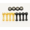 INSTSK8 Axle Nut Set Skateboard Skateboard Hexagon 1 Inch Screw