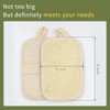 Natural Loofah Body Scrubber Exfoliator for Men Daily Deepcleaning (2Pack),Made