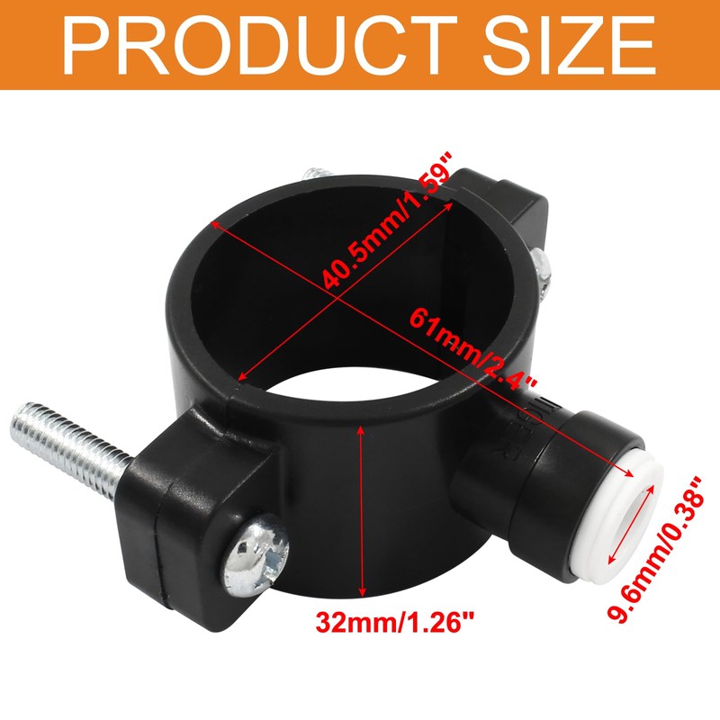 LifCratms Drain Saddle Valve, 3/8" Plastic Quick Connect Water Filters