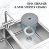 TRAPMATE Kitchen Sink Drain Strainer & Sink Stopper, Revolutionary Stainless