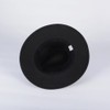 Bamboopack Unisex Classic Black Wool Fedora Hat Wool Blend Panama