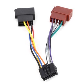Cable iso Pioneer + Car Stereo Radio Wiring Harness Cable Adapter Receiver Wire Connector Kit 16pin Port to Mini Iso 8pin Plug Fits for Pioneer 2003-on