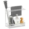 Poeland Sponge Holder with Drain Pan, Kitchen Sink Caddy Organizer