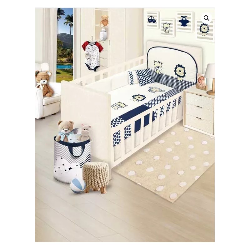 BabyBaby Set De Edredón Para Cuna Cama Corral Modelo Felinos