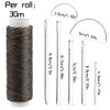 Ftyiwu Waxed Thread, Upholstery Needle and Thread 32 Yards with