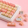 TYRIXKI PBT Keycaps 138 Keys Cute Keycaps Dye-Sublimation Dessert Pig