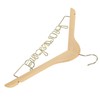 Wedding Hanger Anti Slip Wooden Clothes Hanger Iron Clothing Hanger