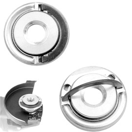 2 Pcs M14 Quick Release Self Locking Flange Nut - Alloy Steel, Easy Installation, Secure Fit, Compatible with Various Angle Grinders