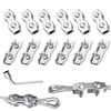 Duplex Clamp Rope Connector M2 Wire Rope Clamp 12 Pieces