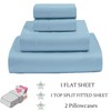 Flex Head King Sheets Sets for Adjustable Beds-Top Split King