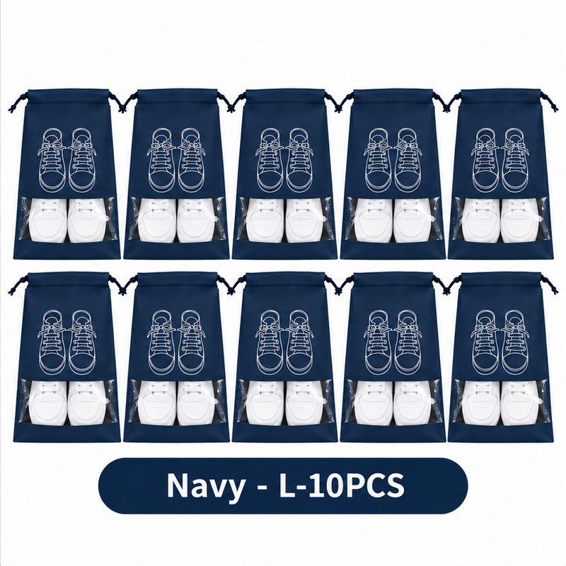 Non-Woven Shoe Storage Bags for Travel & Closet Organization –