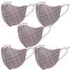 Women's Mask, Stylish, Adult, Cute, Tartan, Pattern, Washable, Design, Purple,