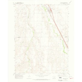 YellowMaps Deer Trail CO topo map, 1:24000 Scale, 7.5 X 7.5 Minute, Historical, 1968, Updated 1973, 27.2 x 22.1 in - Polypropylene