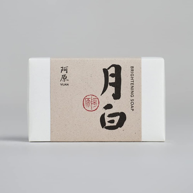 Ahara/YUAN New Silvery Soap, Moon White, 4.1 oz (115 g)