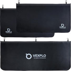 Vexplo Thick Magnetic Fender Covers for Mechanics - 3 PCS Dual-Layer Car Fender Cover with 28 Stronger Magnets & 7 Hooks - Large Size, Universal Fit for Sedans, Trucks, RV and SUVs