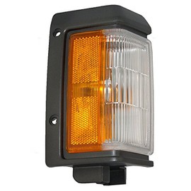 Brock Replacement Passengers Front Signal Side Marker Light Lamp with Black Trim Compatible with 88-89 Pickup Truck SUV B611041G01