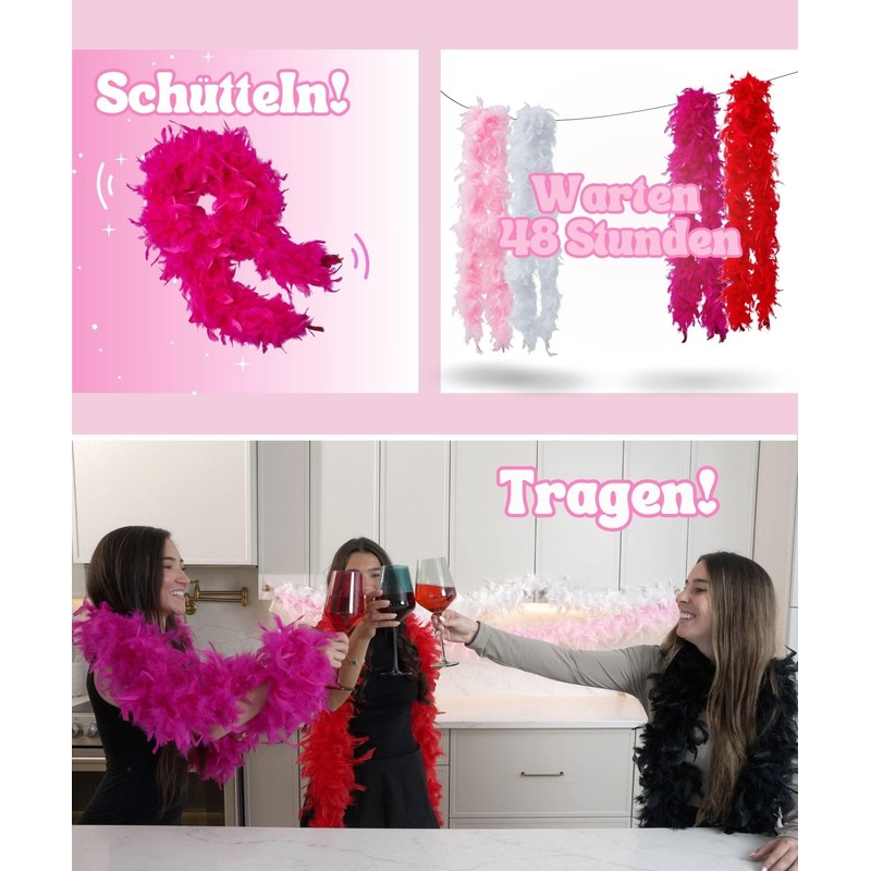 Runesol Feather Boa, White