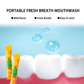 60PCS Travel Size Mouthwash,Portable Mini Mouthwash,Long-Lasting Freshness Travel Mouth Wash for Oral Care A55