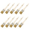 Hake City Brush Gold Roll Rack Brush, Wooden Handle, White