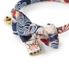 Necoichi Kabuki Charm Bow Tie Cat Collar (Navy)