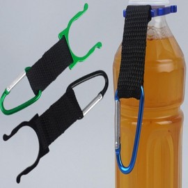 Biner-type portable water bottle holder Biner holder bottle holder bottle holder travel supplies hiking supplies bottle tongs water bottle holder portable holder 음료홀더 블루 4ea