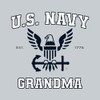 CafePress U.S. Navy Grandma Blue and White Square Bumper Sticker