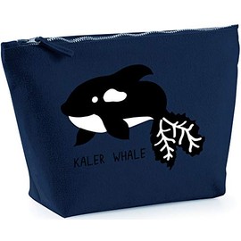 Hippowarehouse Kaler Whale printed make up cosmetic wash bag 18x19x9cm