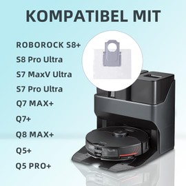 Alloytool 8 St1ck Staubbeutel f1r Roborock S8+/ S8 Pro Ultra/ S7 MaxV Ultra/ S7 Pro Ultra/ Q7+/ Q7 Max+/ Q8 Max+/ Q5 Pro+ Staubsauger Absaugstation, Ersatzbeutel Zubeh?rset Staubsaugerbeutel Ersatzteile