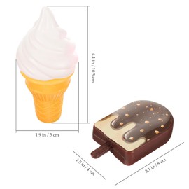 BESTonZON 1 Set Play House Set Toys for 3 Year Old Artificial Ice Cream Afternoon Tea Party Toys Toy Kitchen Toy Ice Cream Kitchen Play Accessories Play Food Child Plastic Puzzle