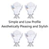 tooloflife 4Pcs Crystal Glass Door Knob, Drawer Door Handle Cupboard