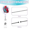 Andibro Pack of 2 Anatomy Nurse Badge Holder, Retractable Heart